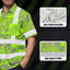 Green Neon Grey Protea Hi-Vis Hawaiian Shirt