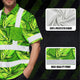 Green Neon Lime Bird of Paradise Hi-Vis Hawaiian Shirt