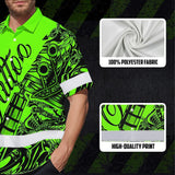 Hi Vis Hawaiian Shirt Reflective Tapes Green Neon Tattoo Custom Name Safety