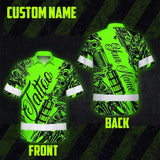 Hi Vis Hawaiian Shirt Reflective Tapes Green Neon Tattoo Custom Name Safety