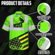 Green US Flag Roofer Hi-Vis Hawaiian Shirt