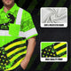 Green US Flag Roofer Hi-Vis Hawaiian Shirt