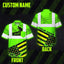 Green US Flag Roofer Hi-Vis Hawaiian Shirt