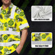 Green Yellow Flowers Hi-Vis Hawaiian Shirt