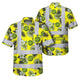 Green Yellow Flowers Hi-Vis Hawaiian Shirt