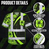 Choose Pack Hi Vis Hawaiian Shirt Reflective Tapes Hawaiian Polynesian Tribal