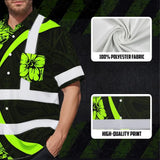 Hi Vis Hawaiian Shirt Reflective Tapes Hawaiian Polynesian Tribal