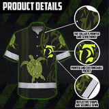 Hi Vis Hawaiian Shirt Reflective Tapes Lime Neon Hawaiian Polynesian Tribal Custom Name