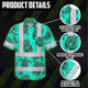 Mint Neon Tiki Hi-Vis Hawaiian Shirt