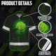 Moon Raven Viking Symbol Green Neon Hi-Vis Hawaiian Shirt