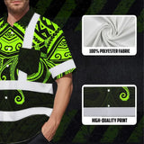 Hi Vis Hawaiian Shirt Reflective Tapes Octopus Hawaiian Polynesian Tribal Custom Name