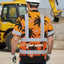 Orange And Black Flowers Hi-Vis Hawaiian Shirt
