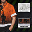 Orange Chainsaw Logger Hi-Vis Hawaiian Shirt