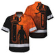 Orange Chainsaw Logger Hi-Vis Hawaiian Shirt