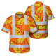 Orange Neon Bird of Paradise Hi-Vis Hawaiian Shirt