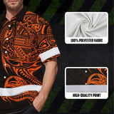 Hi Vis Hawaiian Shirt Reflective Tapes Orange Neon Hawaiian Polynesian Tribal Custom Name