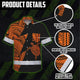 Orange Neon Turtle Hawaii Hi-Vis Hawaiian Shirt