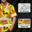 Orange Neon Yellow Skull Hi-Vis Hawaiian Shirt