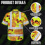 Orange Neon Yellow Skull Hi-Vis Hawaiian Shirt