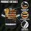 Orange Tie Dye US Flag Hi-Vis Hawaiian Shirt