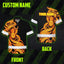 Orange Yellow Neon Hi-Vis Hawaiian Shirt
