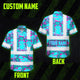 Pink And Blue Neon Frog Hi-Vis Hawaiian Shirt