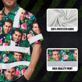 Hi Vis Hawaiian Shirt Reflective Tapes Pink And Green 2 Custom Name And Image Safety Workwear For Workers, Truckers, Operators