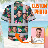 Hi Vis Hawaiian Shirt Reflective Tapes Pink And Green 2 Custom Name And Image Safety Workwear For Workers, Truckers, Operators