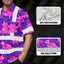 Pink And Violet Neon Frog Hi-Vis Hawaiian Shirt