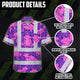 Pink And Violet Neon Frog Hi-Vis Hawaiian Shirt