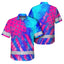 Pink Neon And Blue US Flag Custom Hi-Vis Hawaiian Shirt
