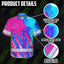 Pink Neon And Blue US Flag Custom Hi-Vis Hawaiian Shirt