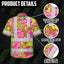 Pink Neon And Lime Flowers Hi-Vis Hawaiian Shirt