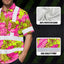 Pink Neon And Lime Flowers Hi-Vis Hawaiian Shirt