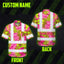 Pink Neon And Lime Flowers Hi-Vis Hawaiian Shirt