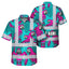 Pink Neon Blue Parrot Hi-Vis Hawaiian Shirt