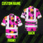 Pink Neon Flowers Hi-Vis Hawaiian Shirt