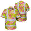 Pink Neon Lime Bird of Paradise Hi-Vis Hawaiian Shirt