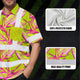 Pink Neon Lime Bird of Paradise Hi-Vis Hawaiian Shirt
