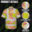 Pink Neon Lime Bird of Paradise Hi-Vis Hawaiian Shirt