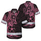 Pink Neon Polynesian And Flower Hi-Vis Hawaiian Shirt