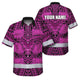 Pink Neon Polynesian Hi-Vis Hawaiian Shirt