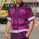 Pink Neon Polynesian Hi-Vis Hawaiian Shirt