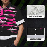 Hi Vis Hawaiian Shirt Reflective Tapes Pink Tie Dye US Flag Custom Name