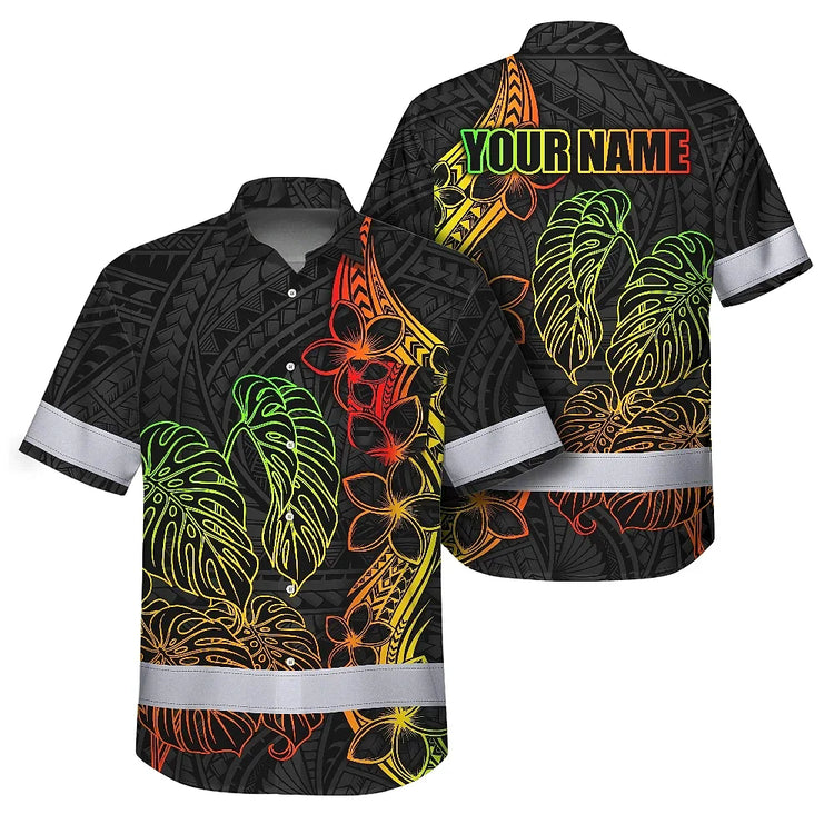 Rainbow Hi-Vis Hawaiian Shirt