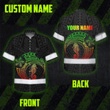 Hi Vis Hawaiian Shirt Reflective Tapes Rainbow Seahorse Polynesian Custom Name Safety Workwear For Workers, Truckers, Operators