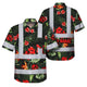 Red Neon Flowers Hi-Vis Hawaiian Shirt