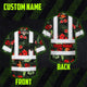 Red Neon Flowers Hi-Vis Hawaiian Shirt