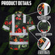 Red Neon Flowers Hi-Vis Hawaiian Shirt