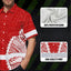 Red White Polynesian Hi-Vis Hawaiian Shirt